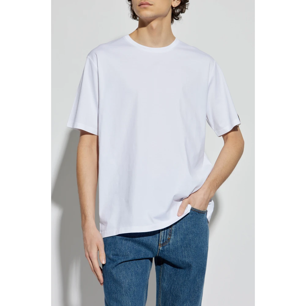 Bally Katoenen T-shirt White Heren