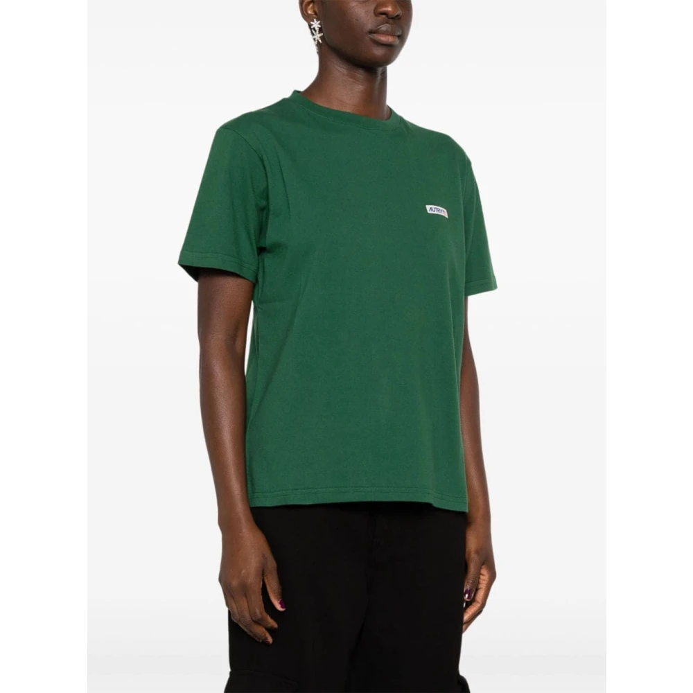 Autry Katoenen Groen T-shirt Green Dames