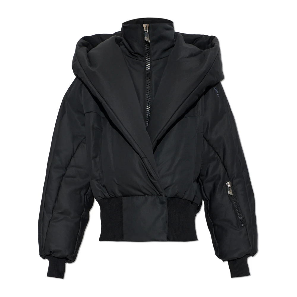 The Attico Women's Black Quilted Cotton-Blend Puffer Jacket - Image 3