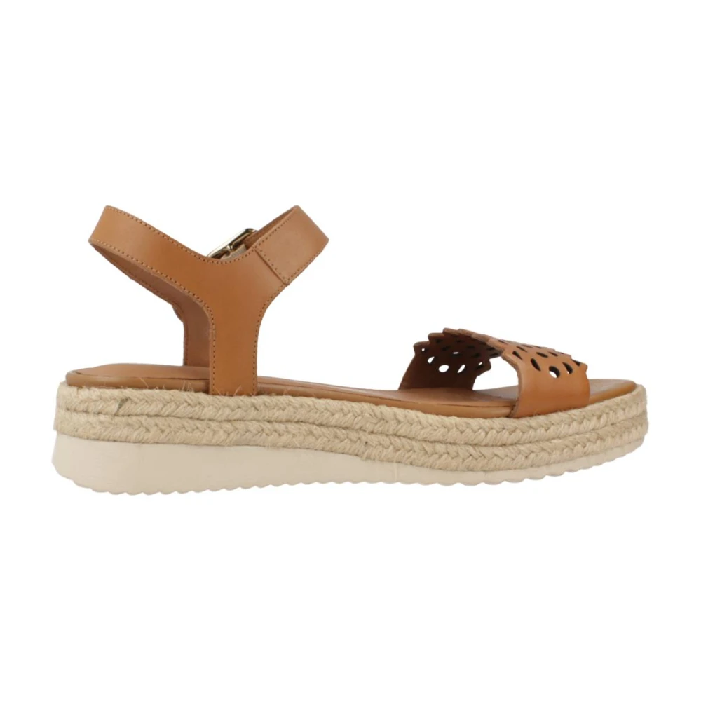 Geox Flat Sandals Brown Dames