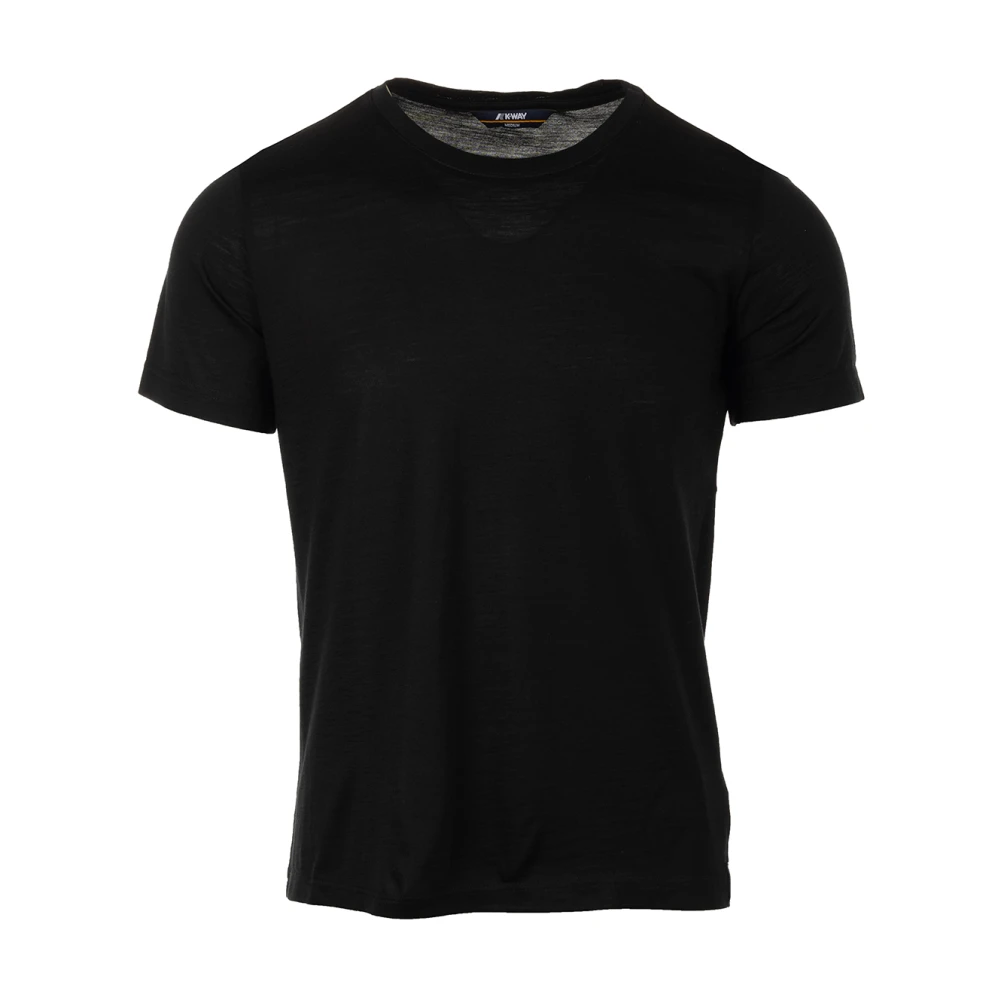 K-way Stijlvolle wolmix T-shirts en Polo's Black Heren