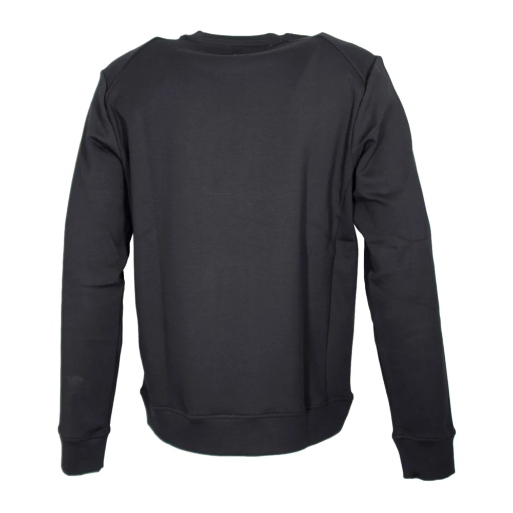 PAUL & SHARK Zwarte Crewneck Sweatshirt Lange Mouw Logo Black Heren