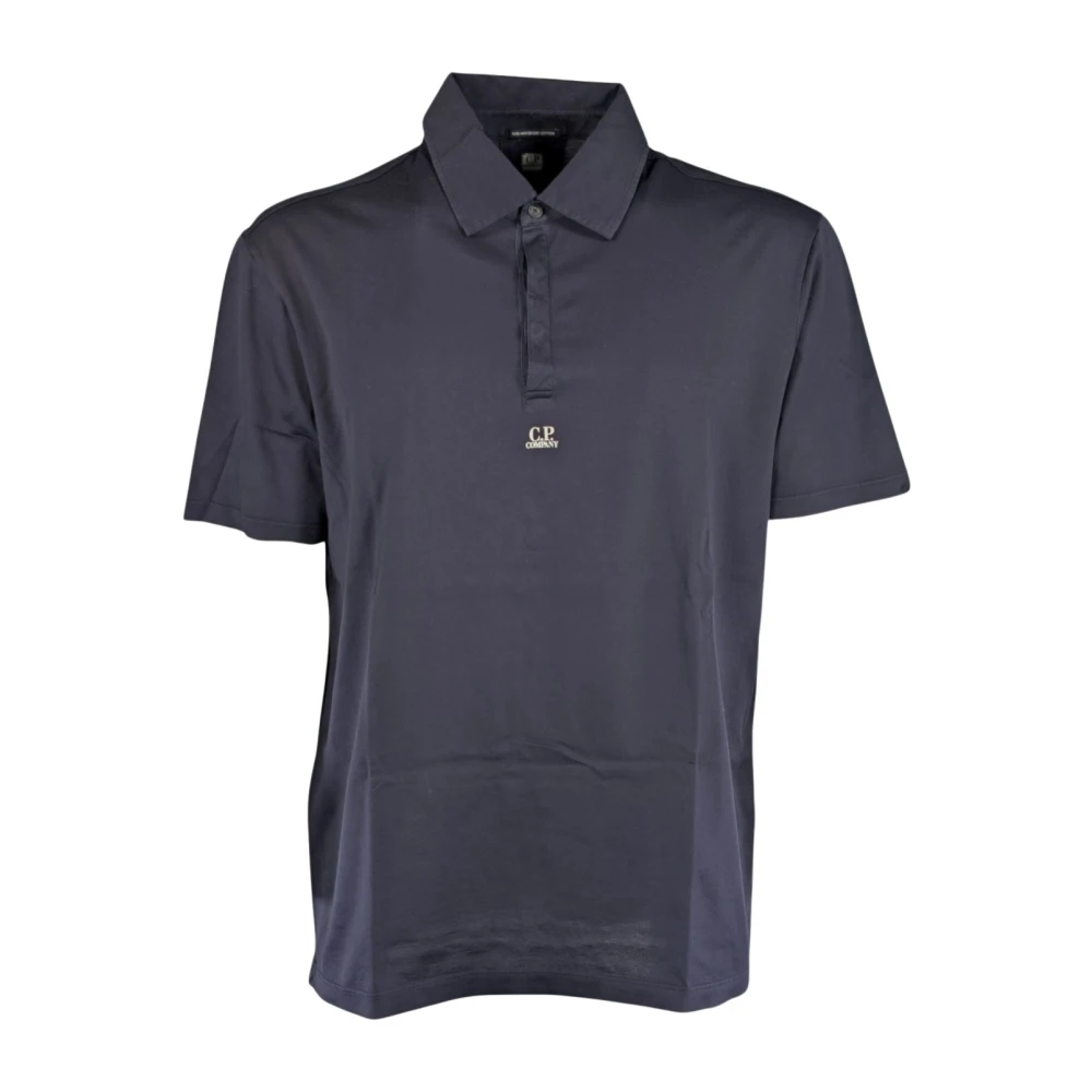 C.p. Company Men's Blue Polo Short Sleeve - Polo Shirts - 2XL - Tops