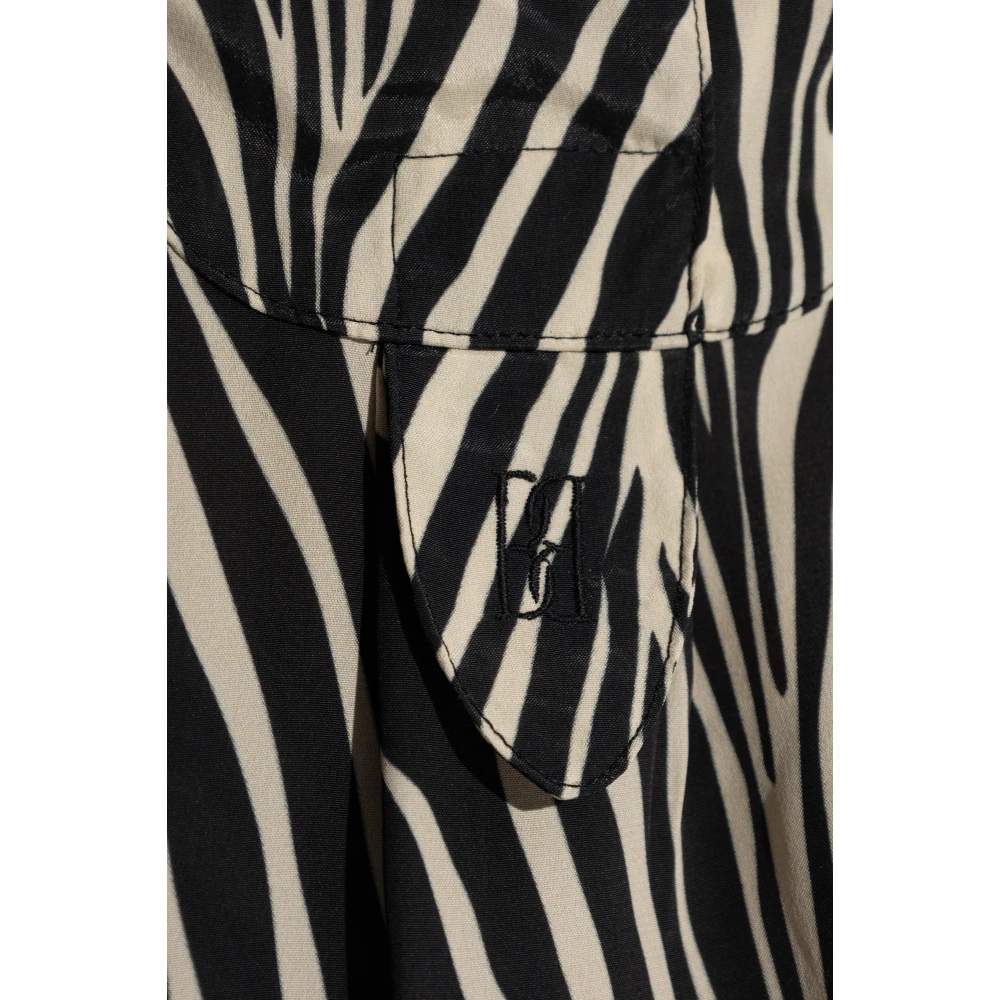 By Malene Birger Shirt met dierenpatroon By Herenne Birger Black Dames