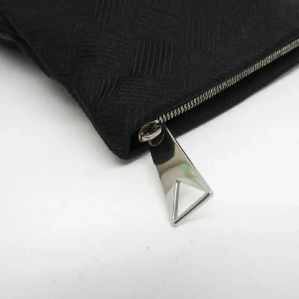 Bottega Veneta Vintage Pre-owned Fabric clutches Black Dames