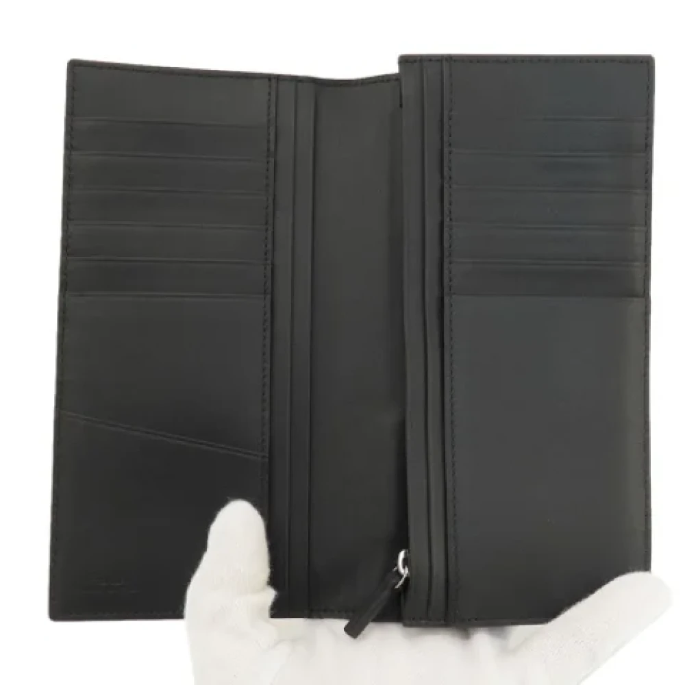 Fendi Vintage Pre-owned Leather wallets Black Dames