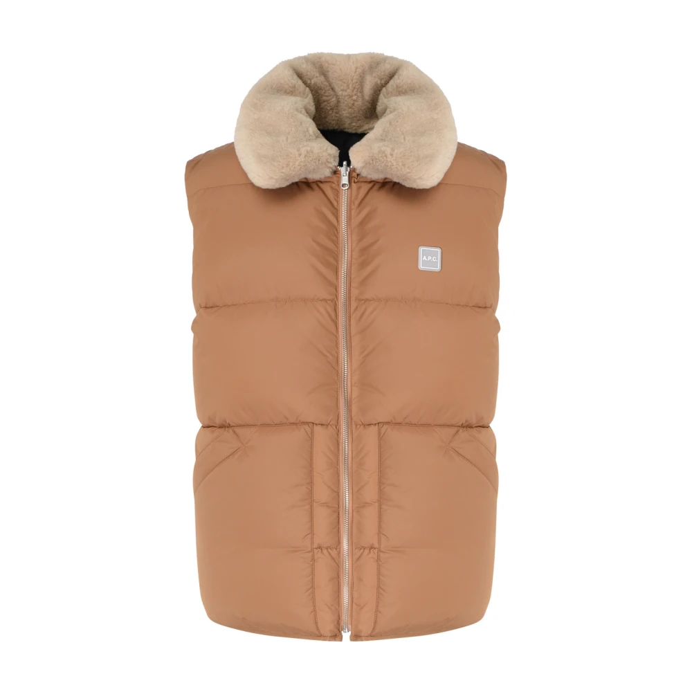 A.p.c. - Jackets > Vests - Brown - A.p.c. - Modalova