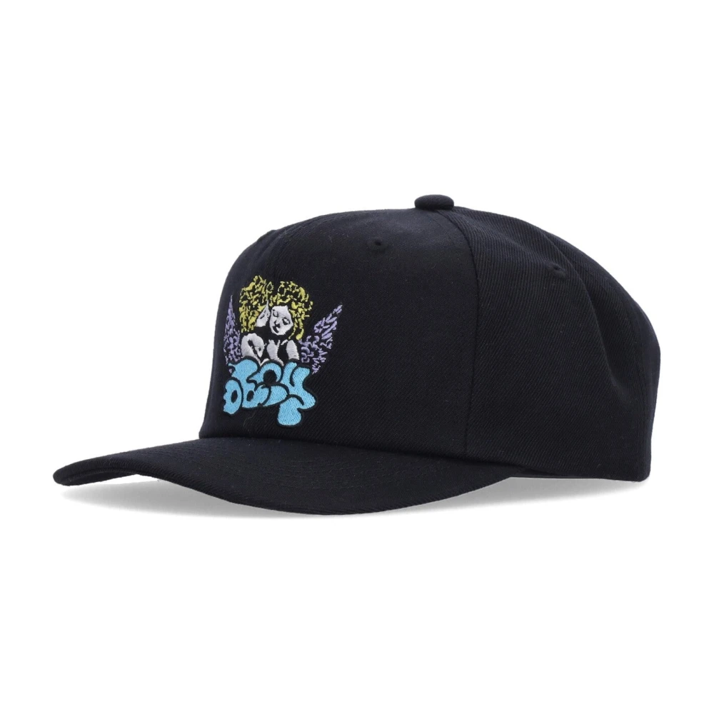 Obey Svart platt skärm snapback keps Black, Unisex