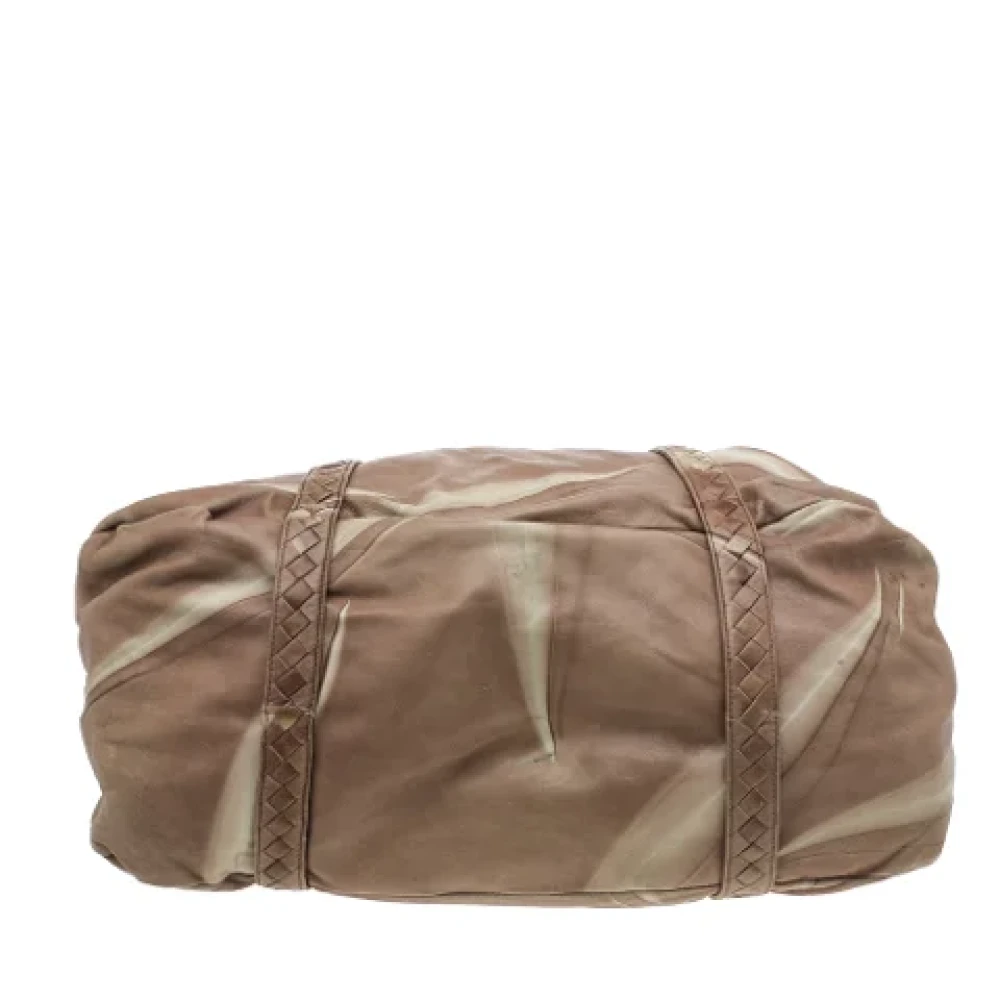 Bottega Veneta Vintage Pre-owned Leather handbags Beige Dames