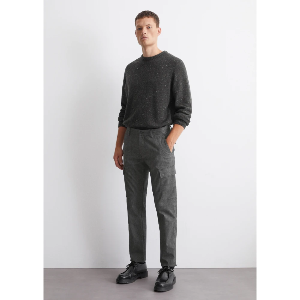 Marc O'Polo Cargo broek model Osby Cargo tapered Gray Heren