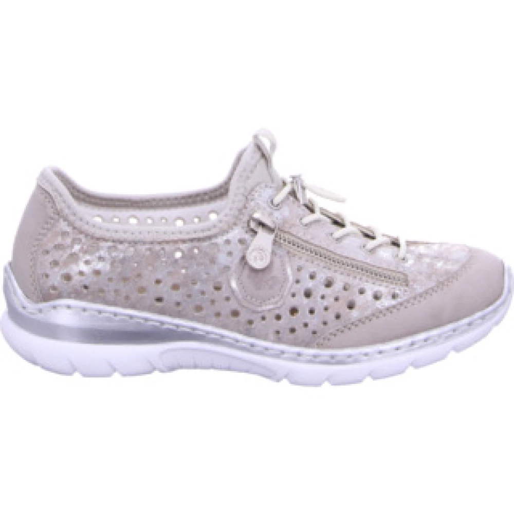 Rieker Casual Veterschoenen in Dames Schoenen Beige