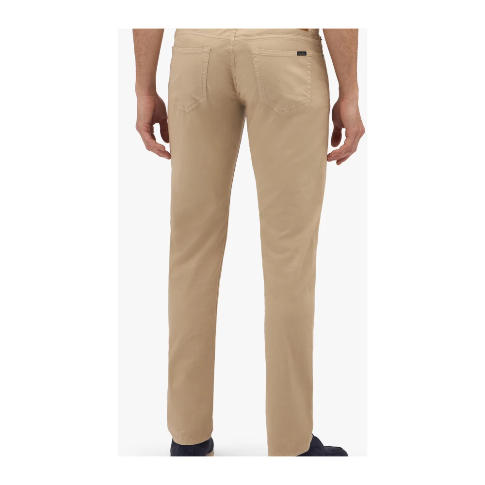 Brooks Brothers Witte Stretch Katoenen Vijf-Zakken Broek White Heren