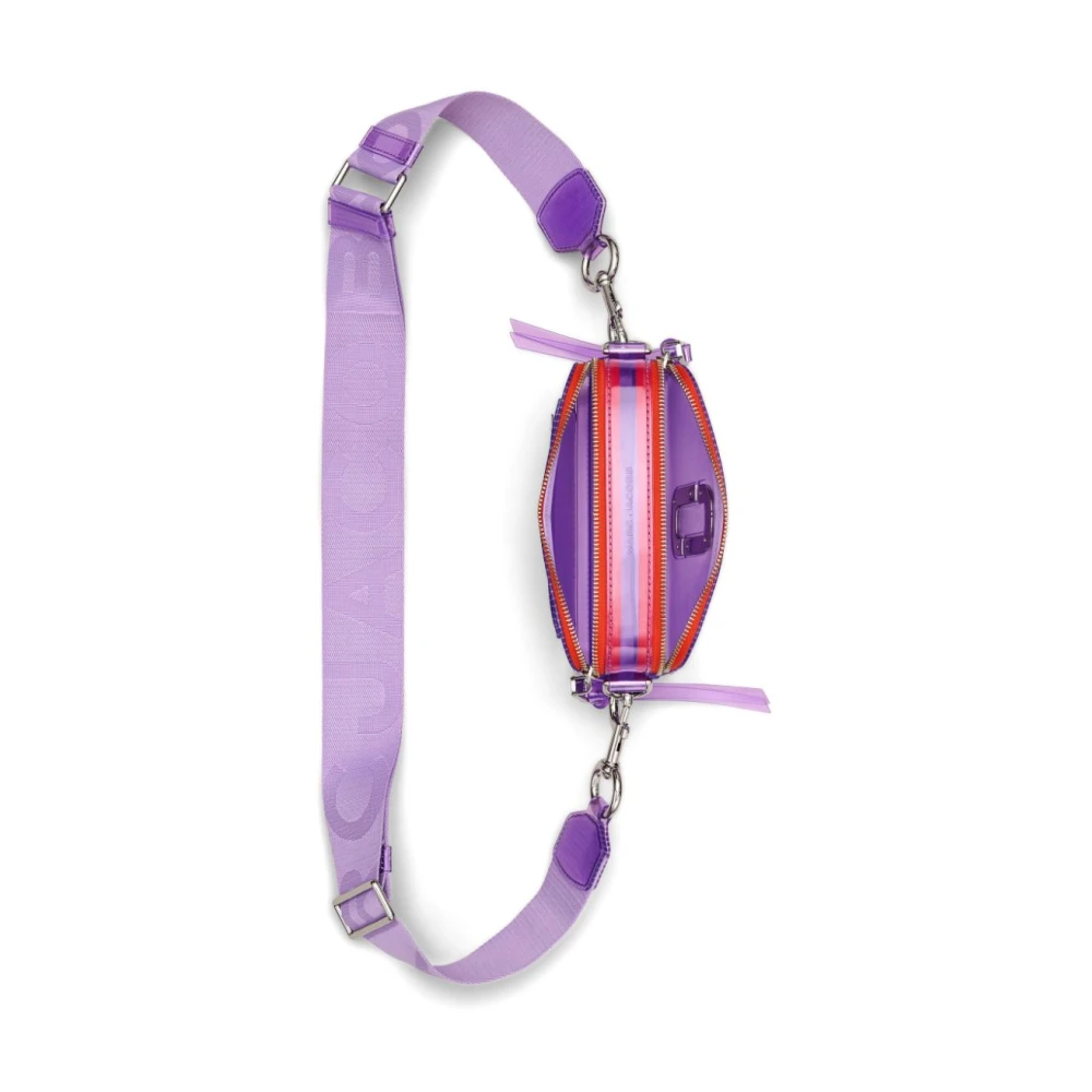 Marc Jacobs Paarse Transparante Schoudertas Purple Dames