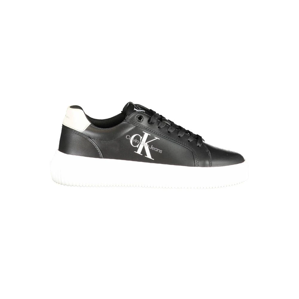 Calvin Klein Women's Black Polyester Sneaker With Sports Details