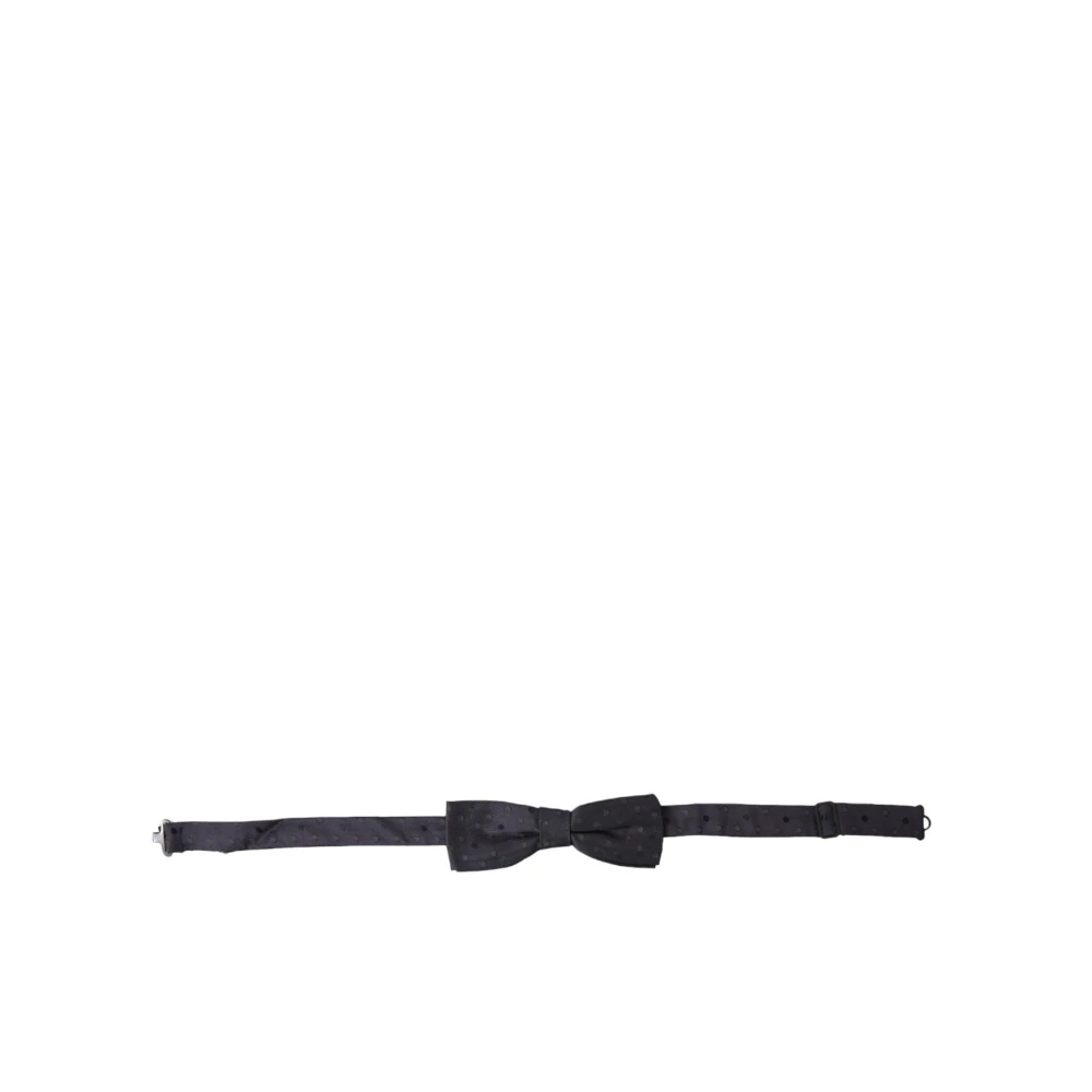 Dolce & Gabbana Men's Blue Polka Dot Silk Bow Tie