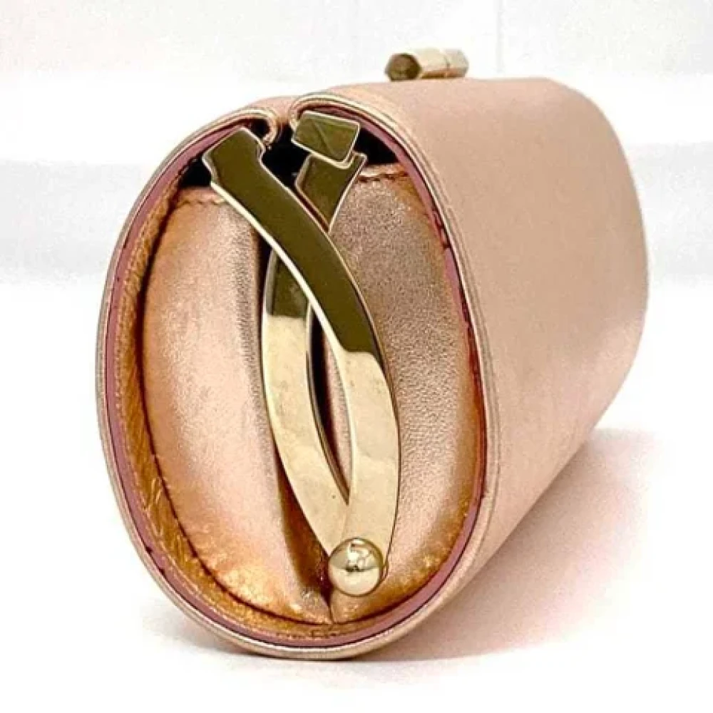 Jimmy Choo Pre-owned Leather clutches Pink Dames