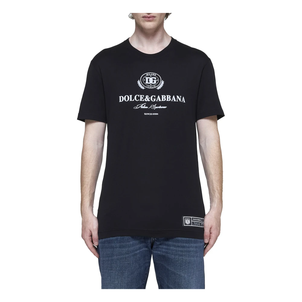 Dolce & Gabbana Zwarte T-shirts en Polos Black Heren