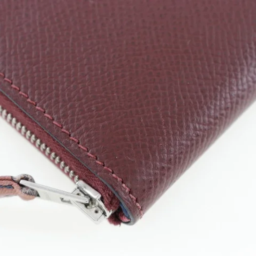 Hermès Vintage Pre-owned Leather wallets Brown Dames