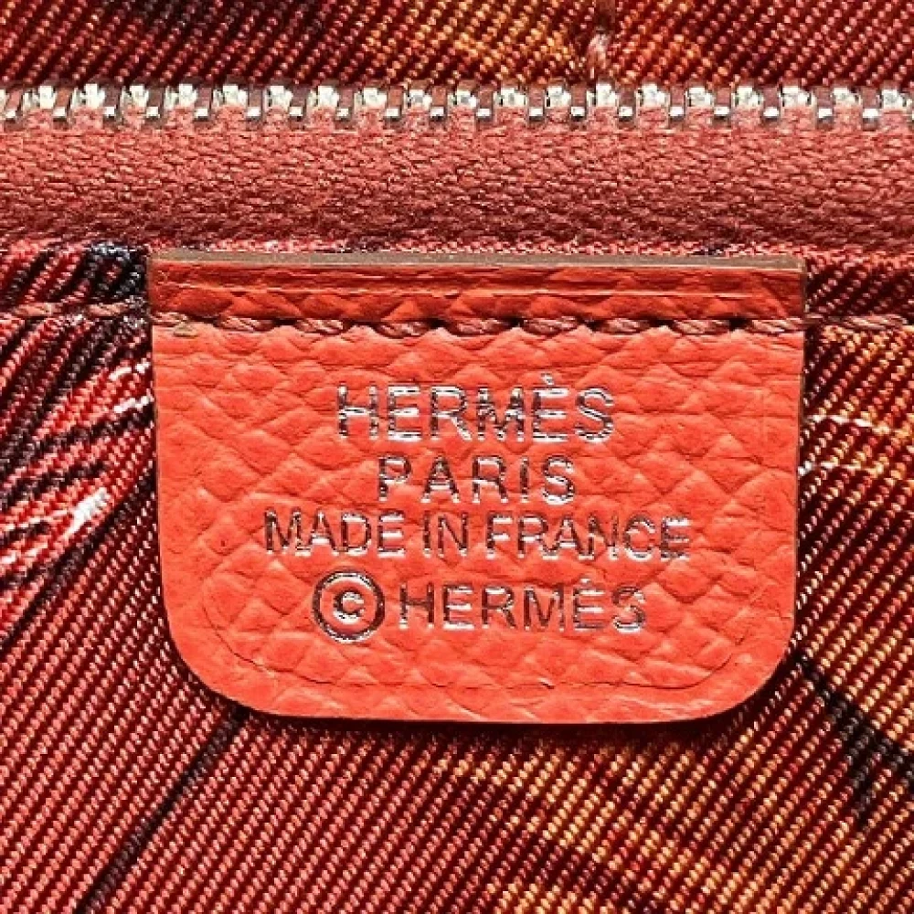 Hermès Vintage Pre-owned Leather wallets Red Dames