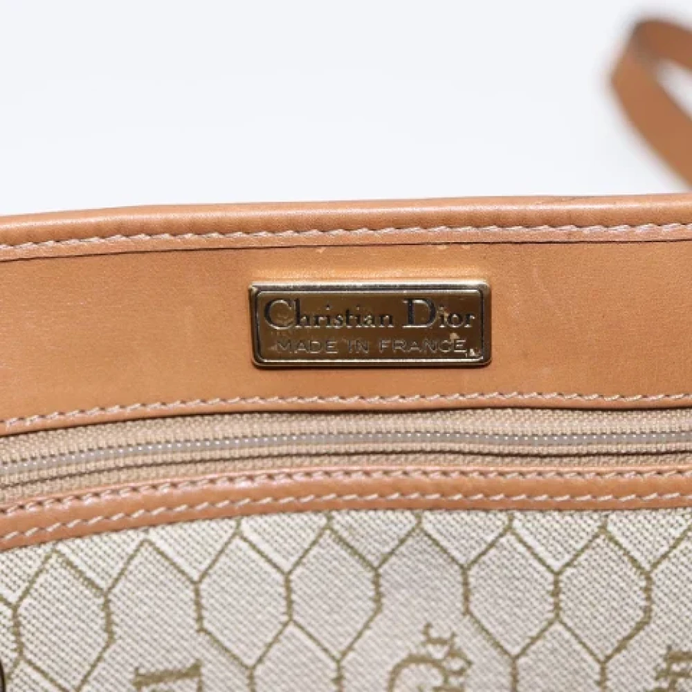 Dior Vintage Pre-owned Canvas dior-bags Beige Dames