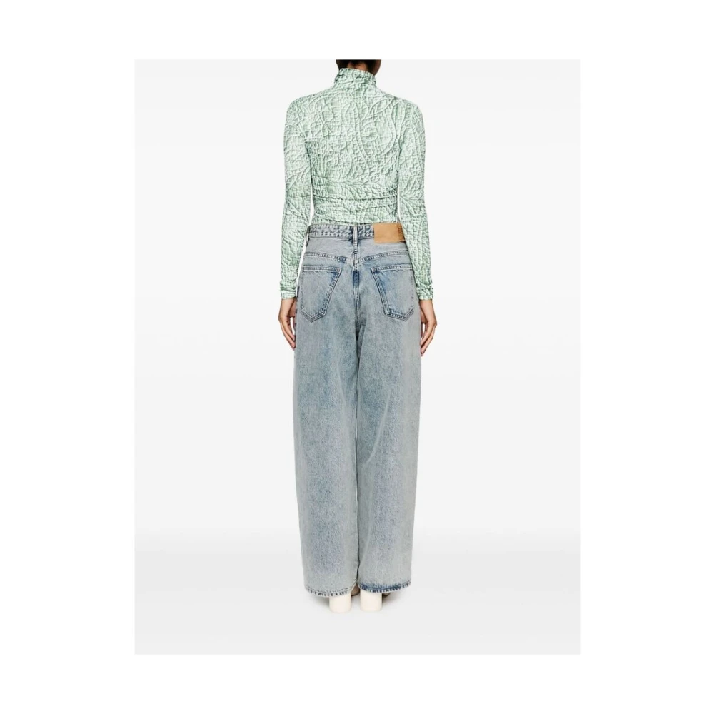MM6 Maison Margiela Wijde Pijp Denim Jeans Blue Dames