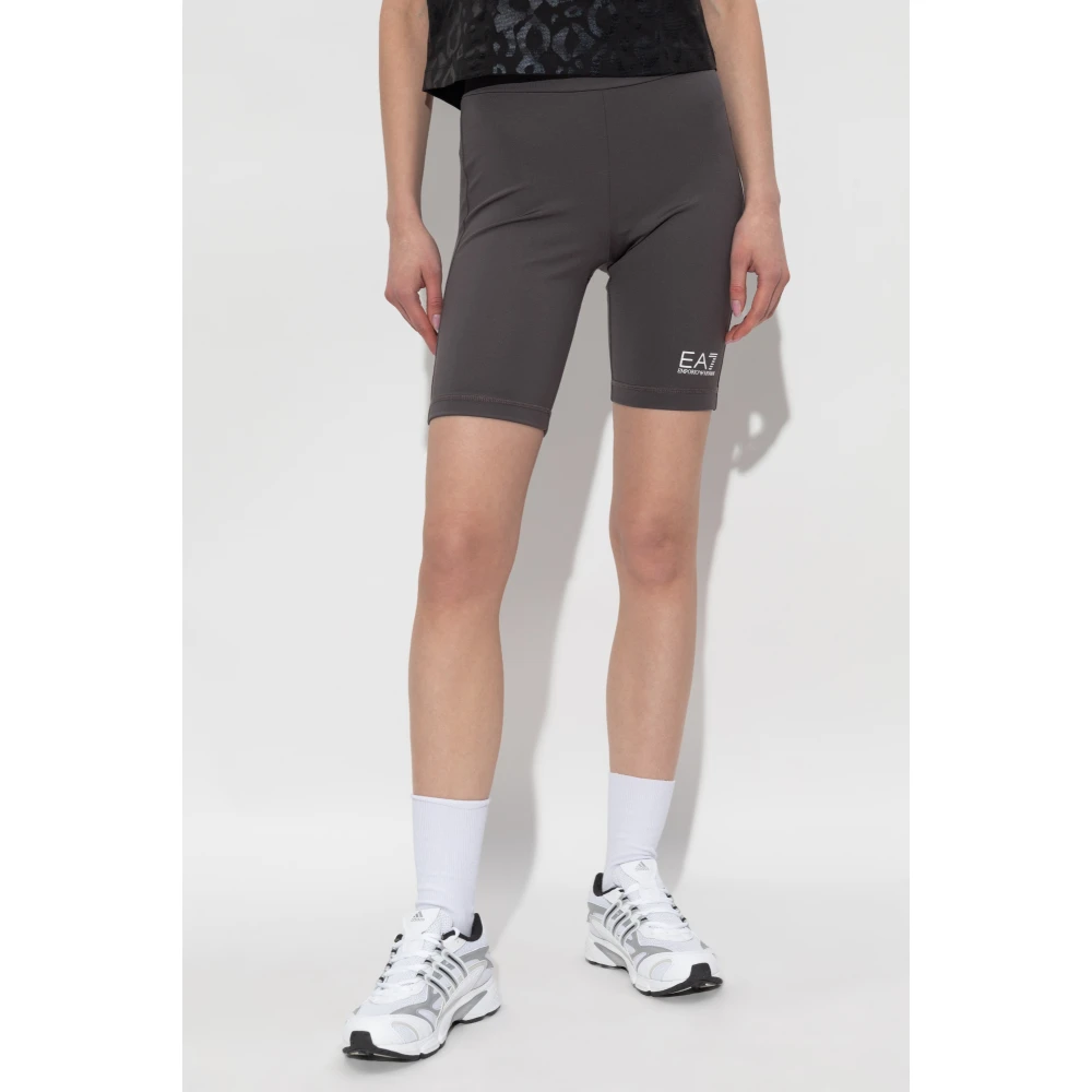 Emporio Armani EA7 Korte leggings Gray Dames
