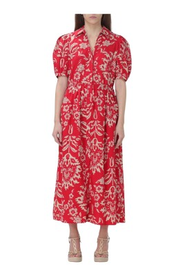 red-floral-midi-dress