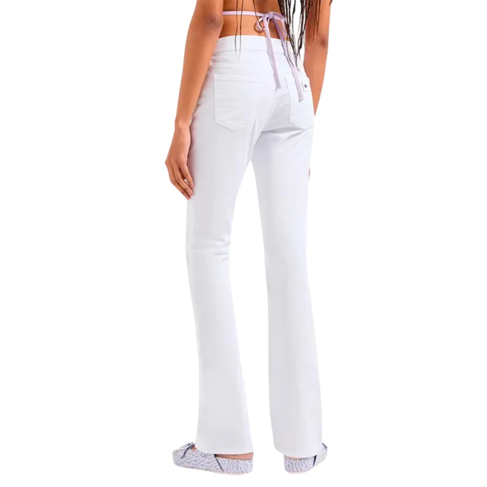 Armani Exchange Vintage Flared Jeans White Dames