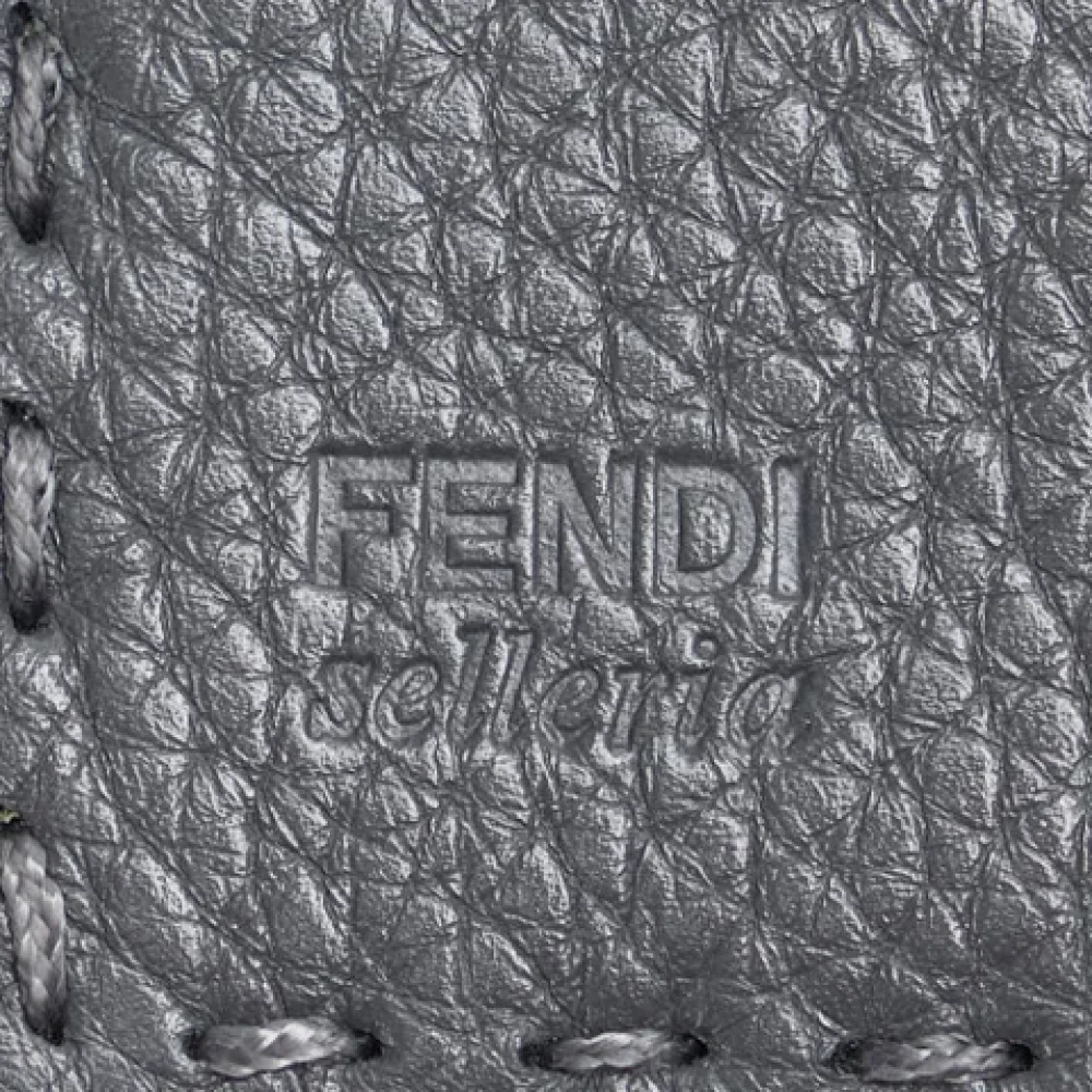 Fendi Vintage Pre-owned Leather wallets Gray Dames