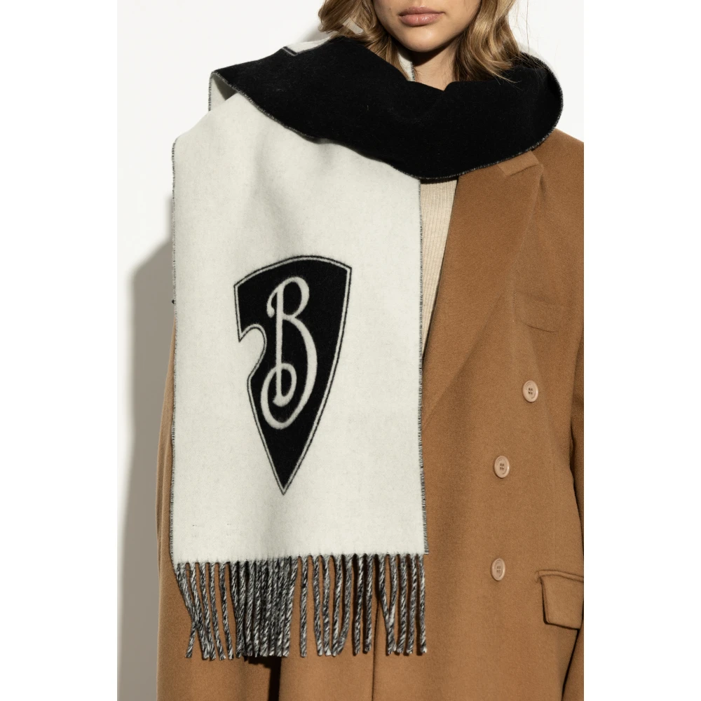 Burberry Sjaal met logo Black Heren