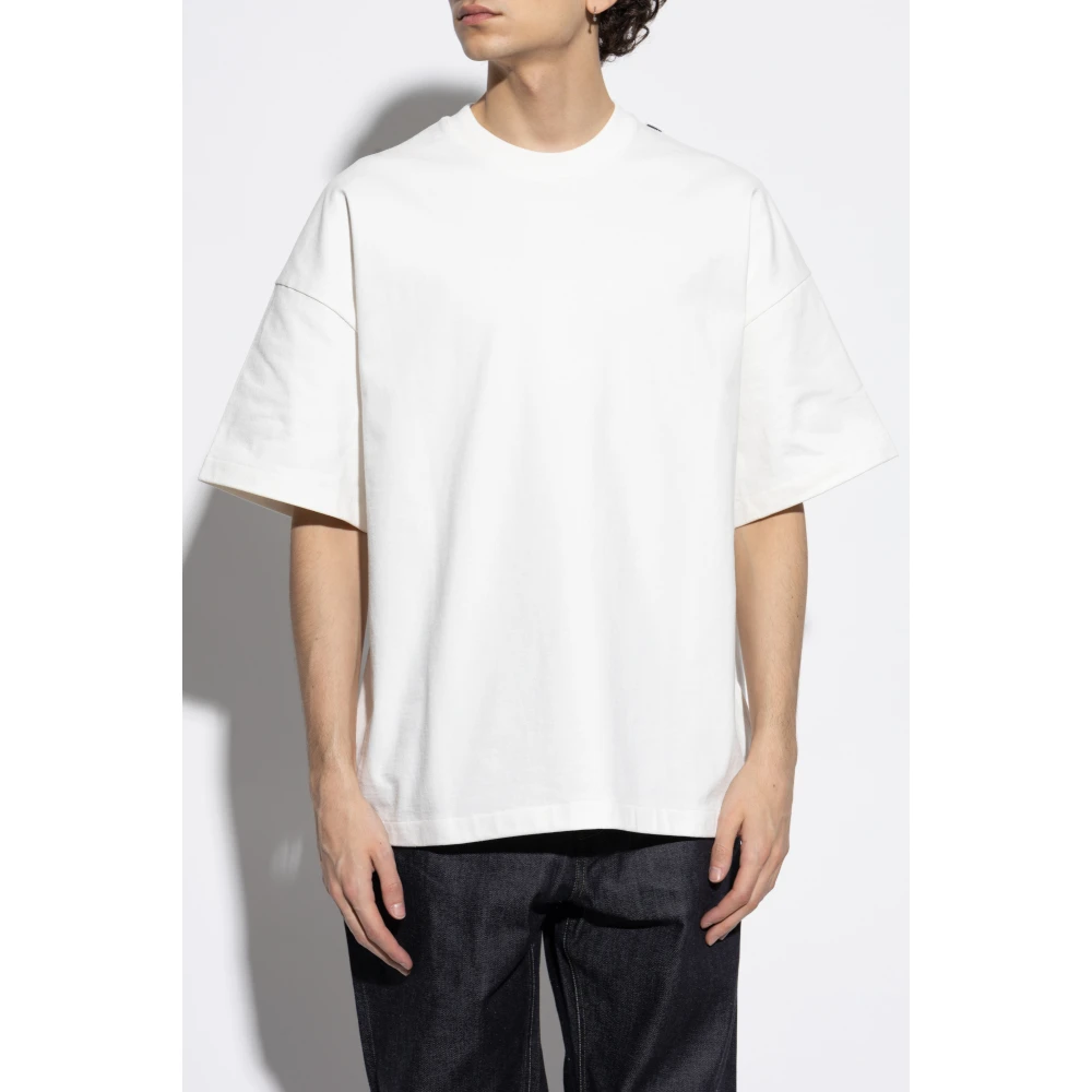 Jil Sander T-shirt in oversized stijl White Heren