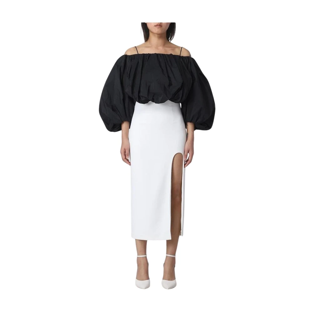 PINKO White Polyester Midi Skirt - IT42 - Image 2