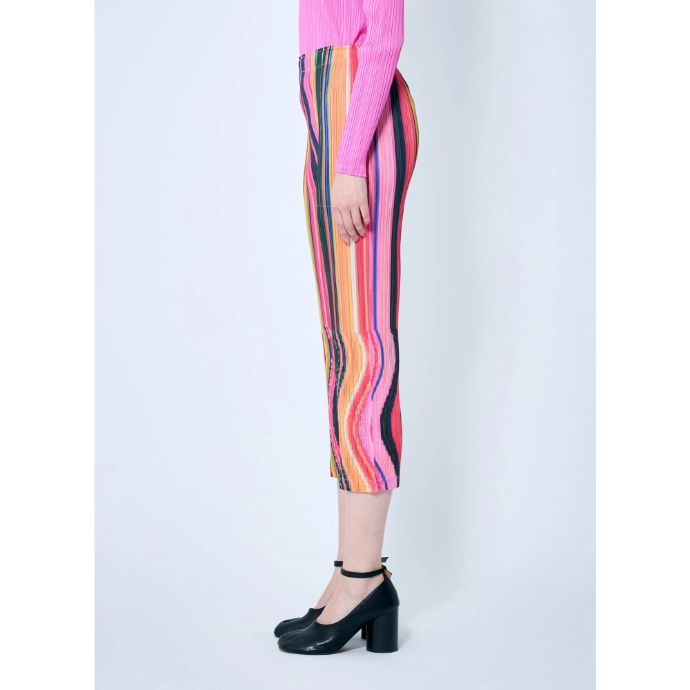 Issey Miyake Geplooide Warp Broek Multicolor Dames
