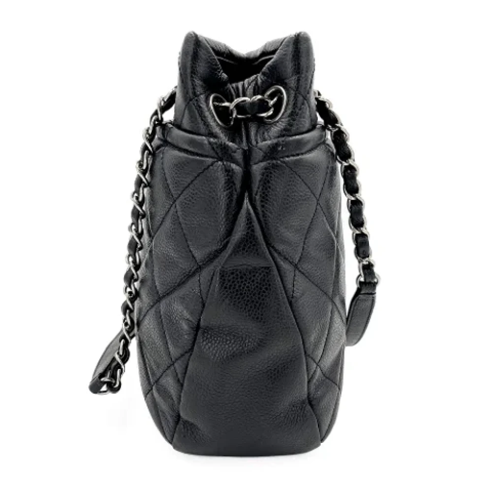 Chanel Vintage Pre-owned Leather handbags Black Dames
