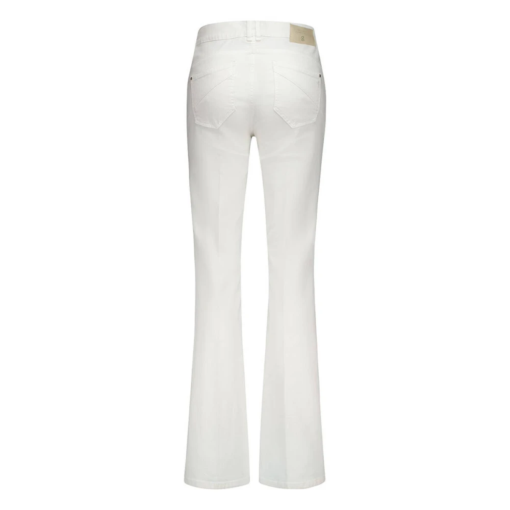 Gardeur Flared Bootcut Jeans White Dames