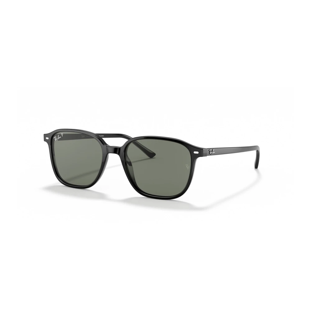 Ray-Ban Unisex Sunglass Leonard - Frame color: Black, Lens color: G-15 Green Polarised - Image 5