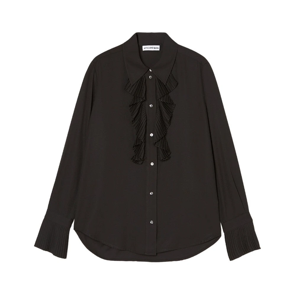 Attic and Barn Polyester Shirt Black Dames