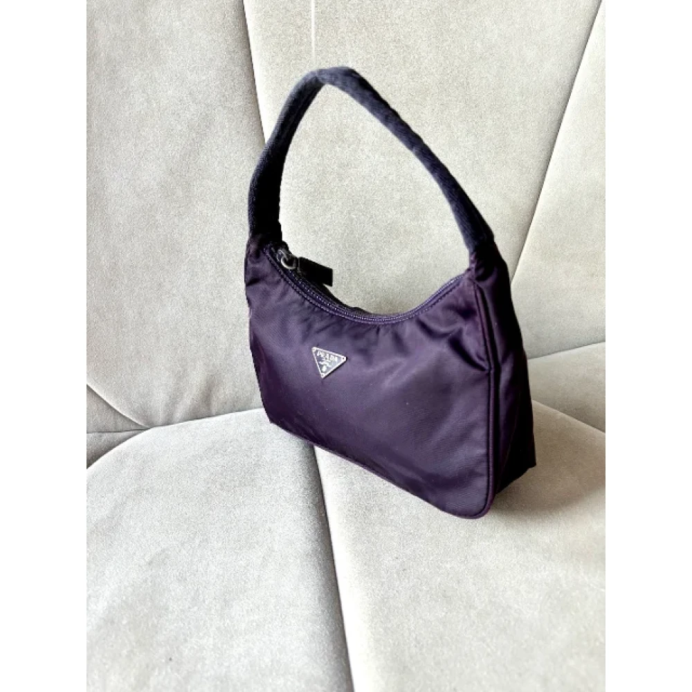 Prada Vintage Pre-owned Leather prada-bags Purple Dames