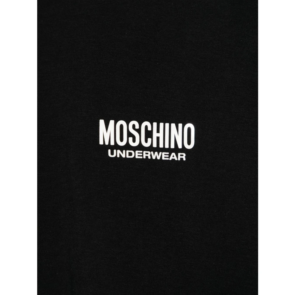 Moschino Zwarte T-shirt voor mannen Black Heren