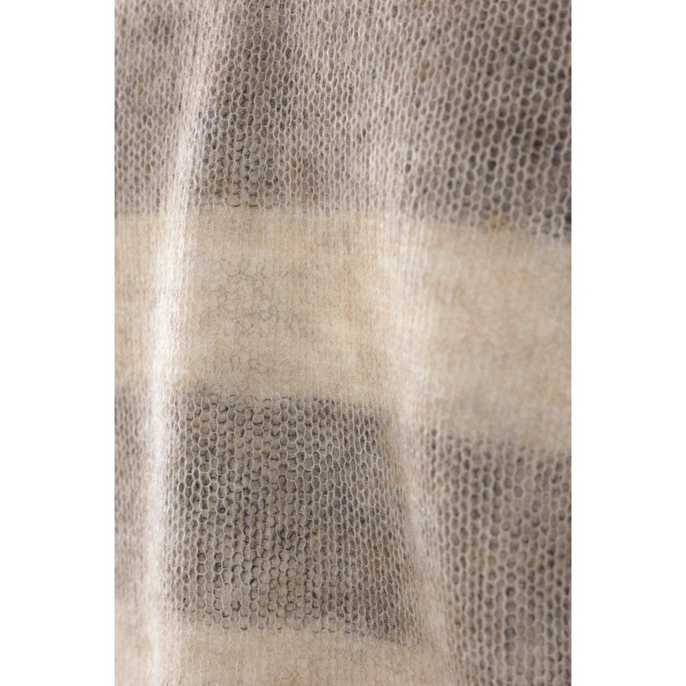 BRUNELLO CUCINELLI Gestreepte Mohair Trui Multicolor Dames