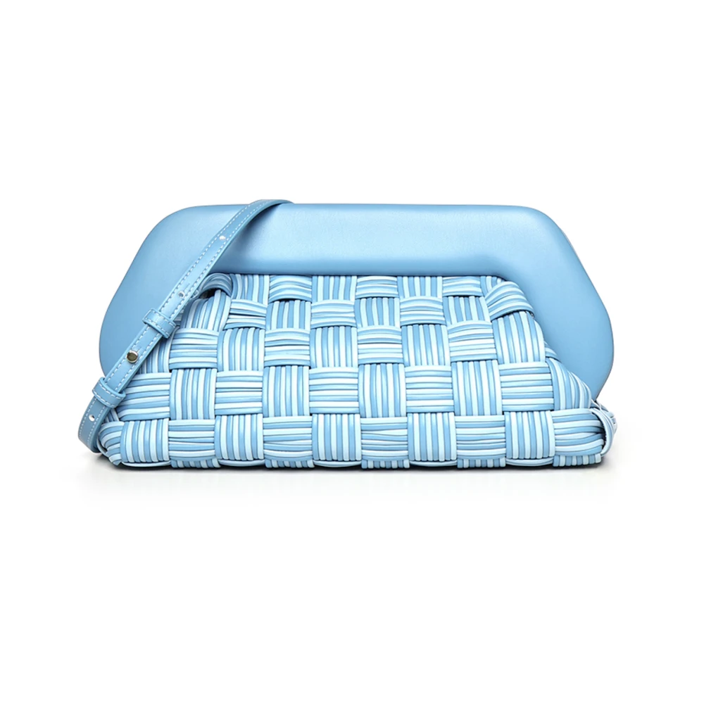 Themoirè Women's Blue Clutches, One Size, Clutches