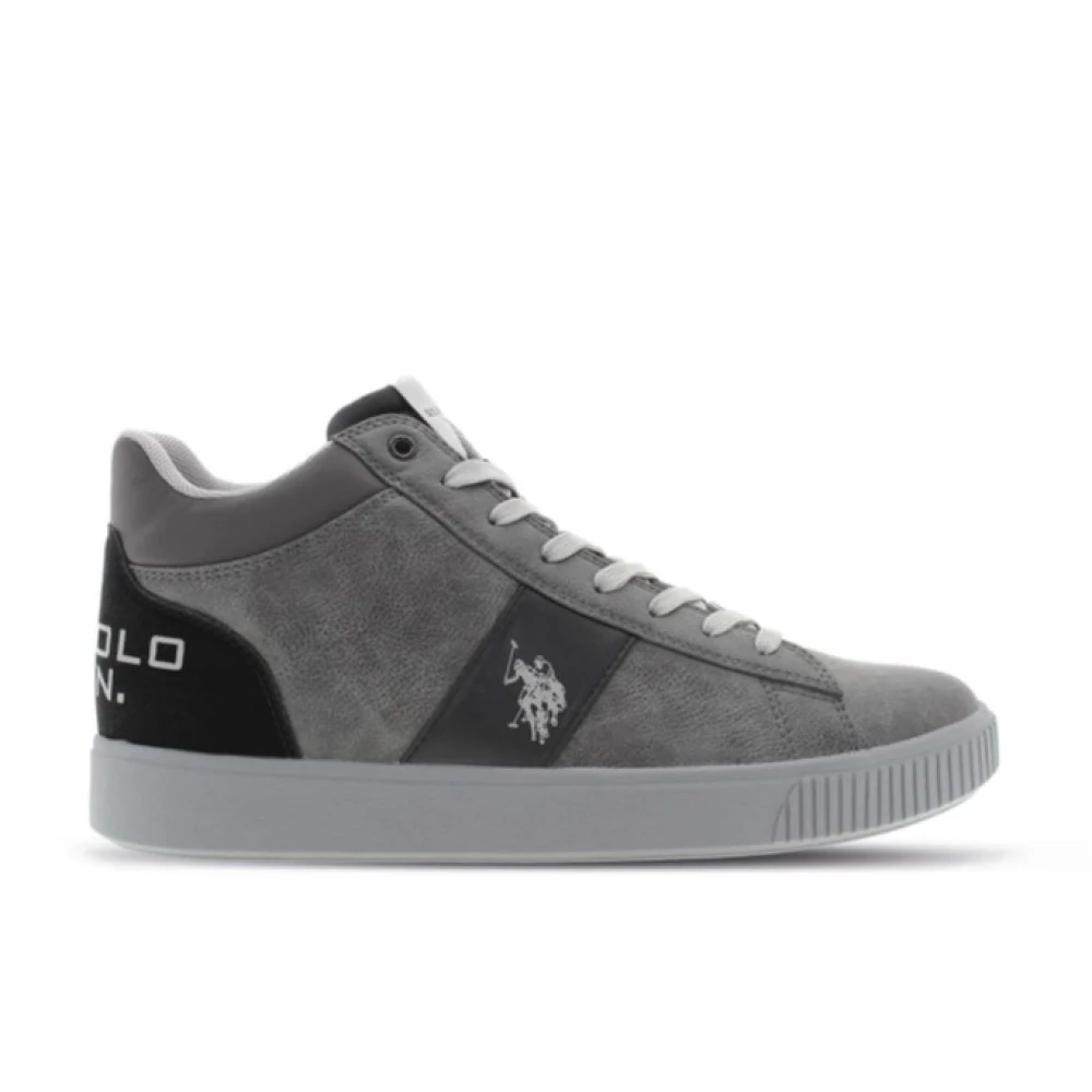 U.s. Polo Assn. Donkergrijs Casual Shirt Heren Schoenen