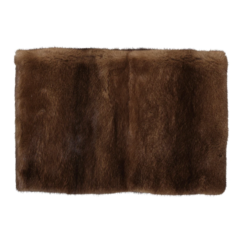 Max Mara Lyxig Mink Päls Sjal Brown, Unisex