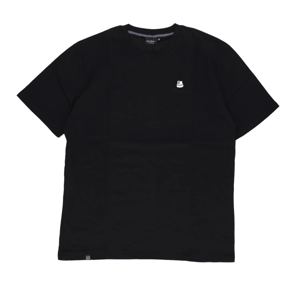 Dolly Noire Men's Black Cap Tee Short Sleeve T-Shirt - T-Shirts - Xl - Tops