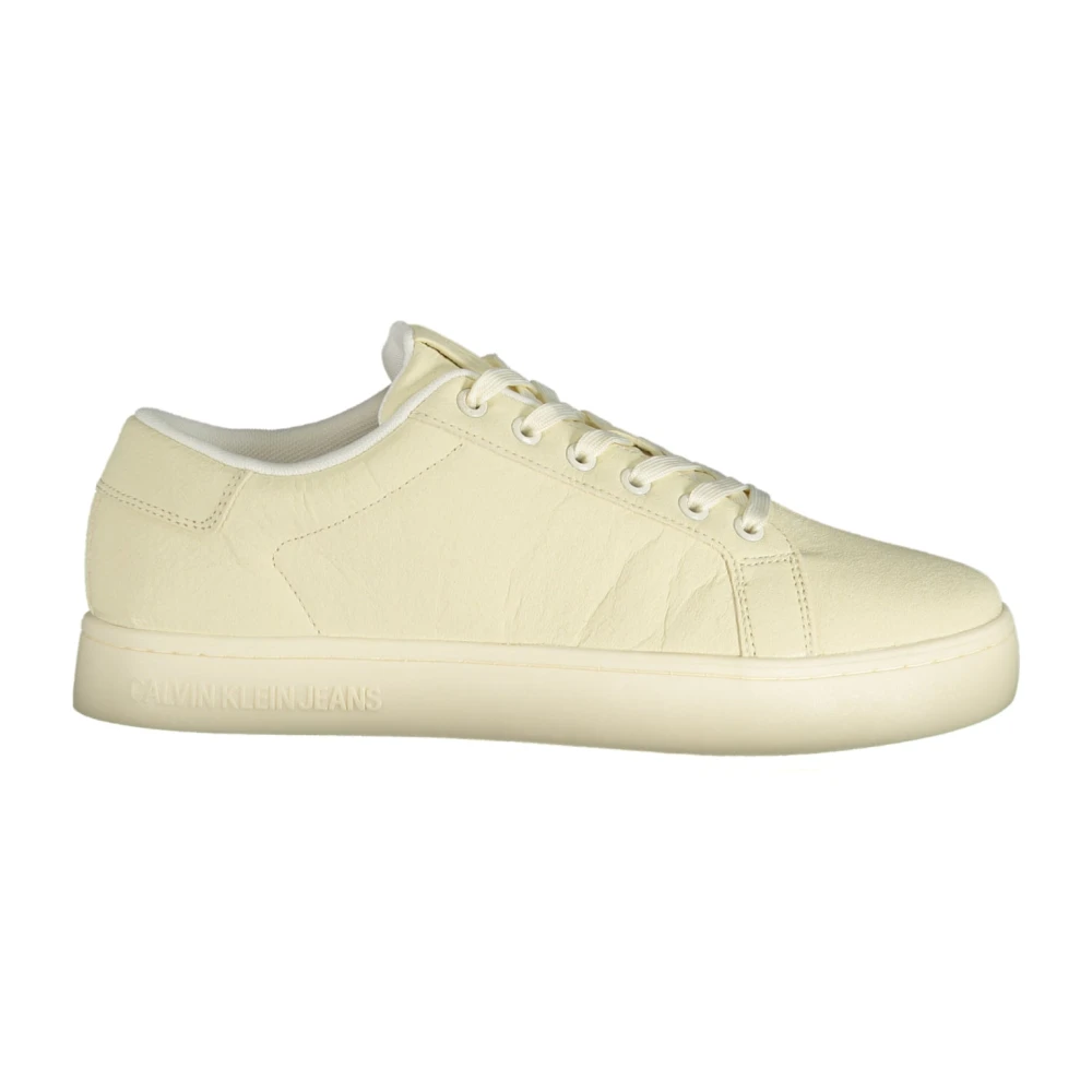 Calvin Klein Men's Beige Sneakers, 6 Uk, Shoes