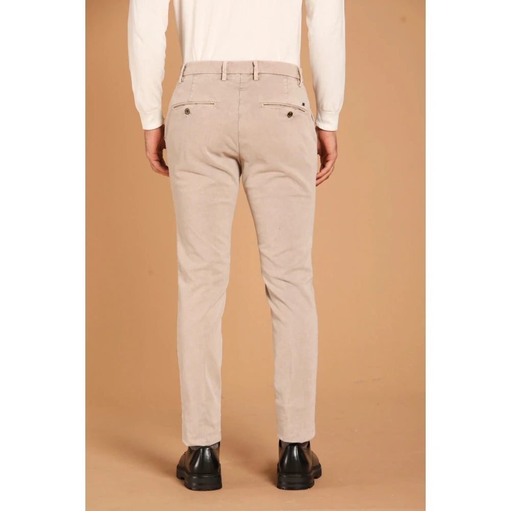 Mason's Gemarmerd Stretch Chino Broek Beige Heren