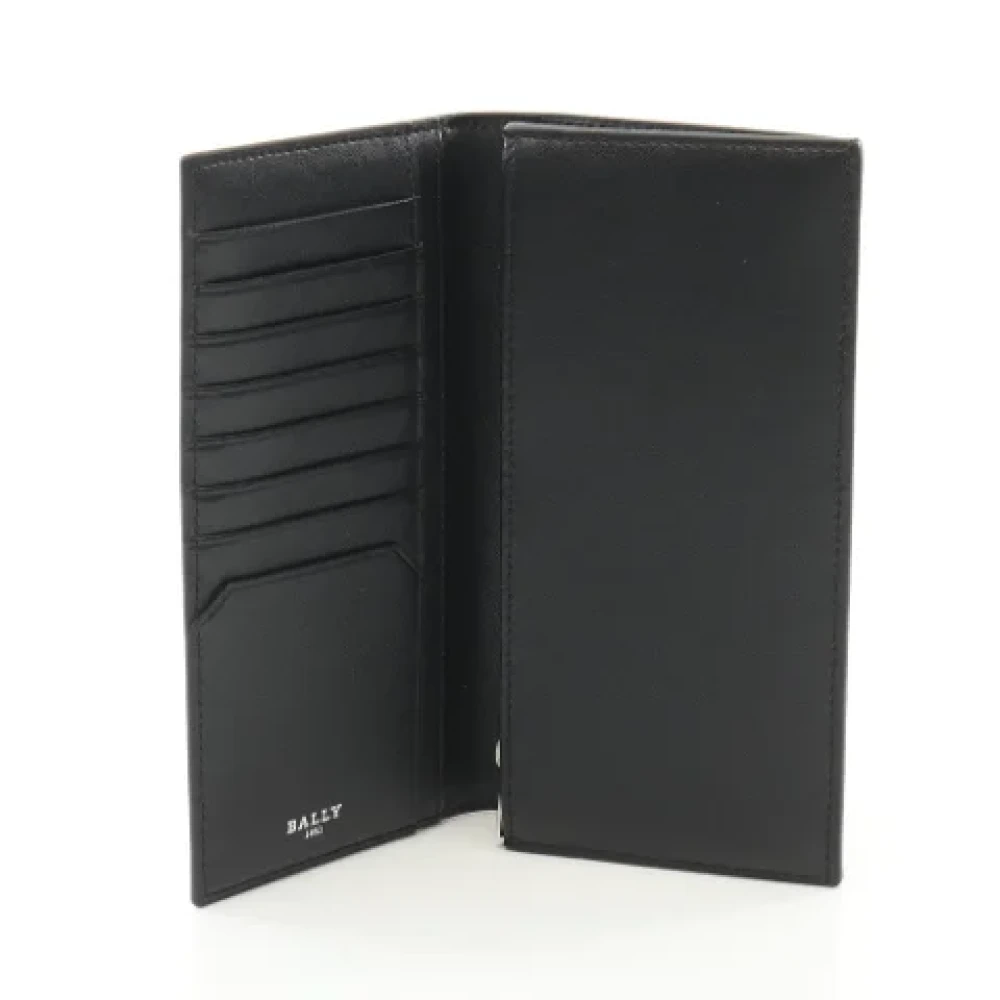 Bally Pre-owned Leather wallets Black Heren