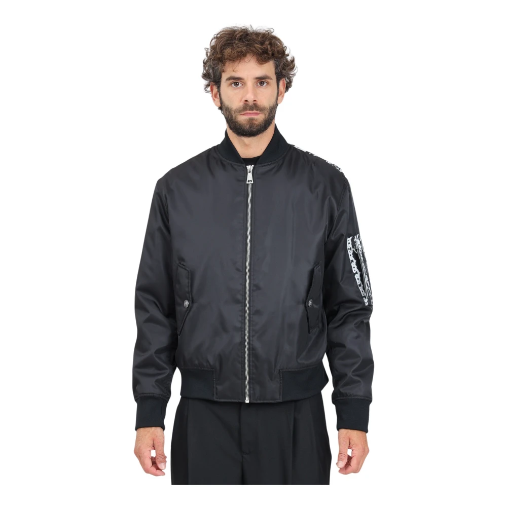 Versace Jeans Couture Chromo Couture Bomber Coat Black Heren