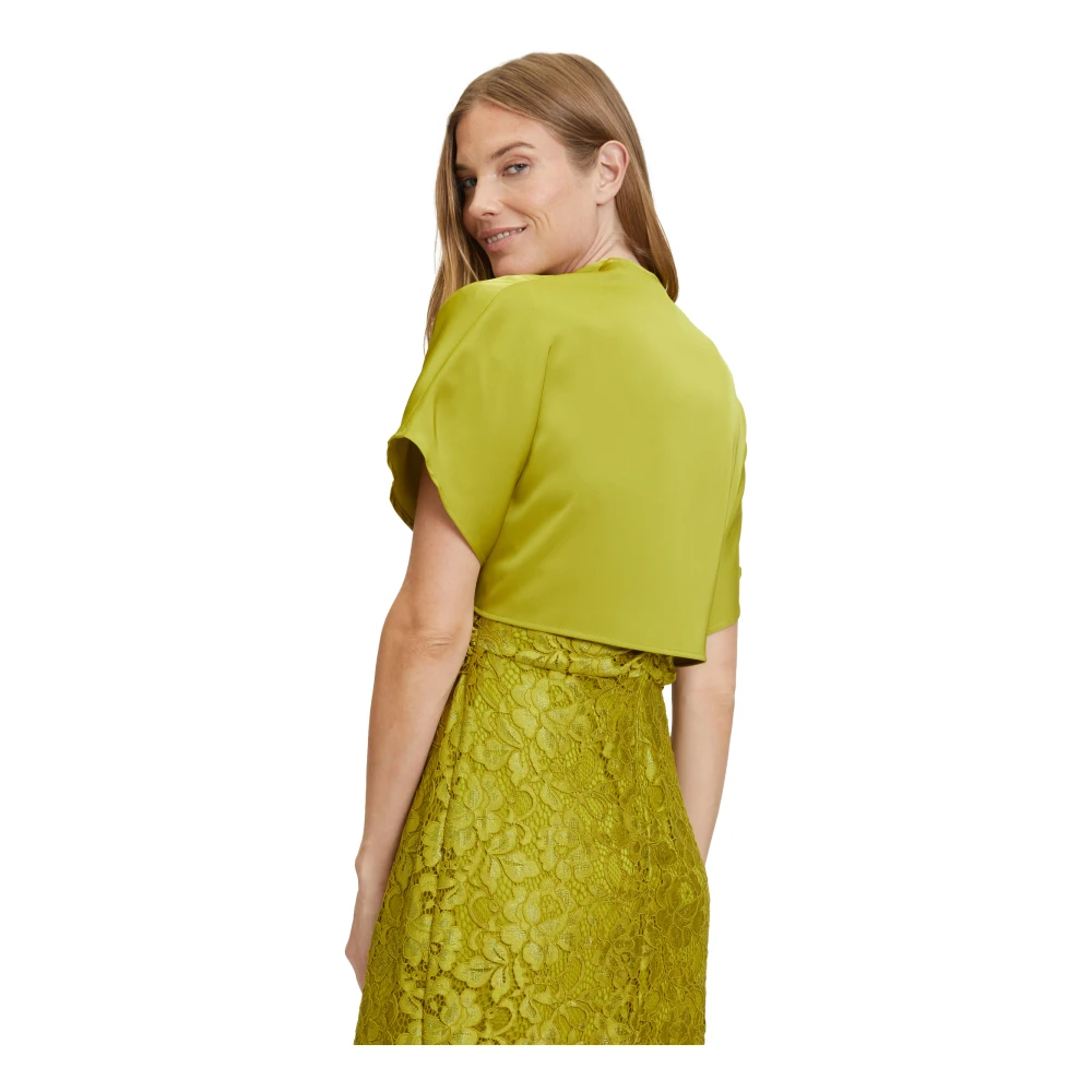 Vera Mont Effen kleur sjaal Green Dames