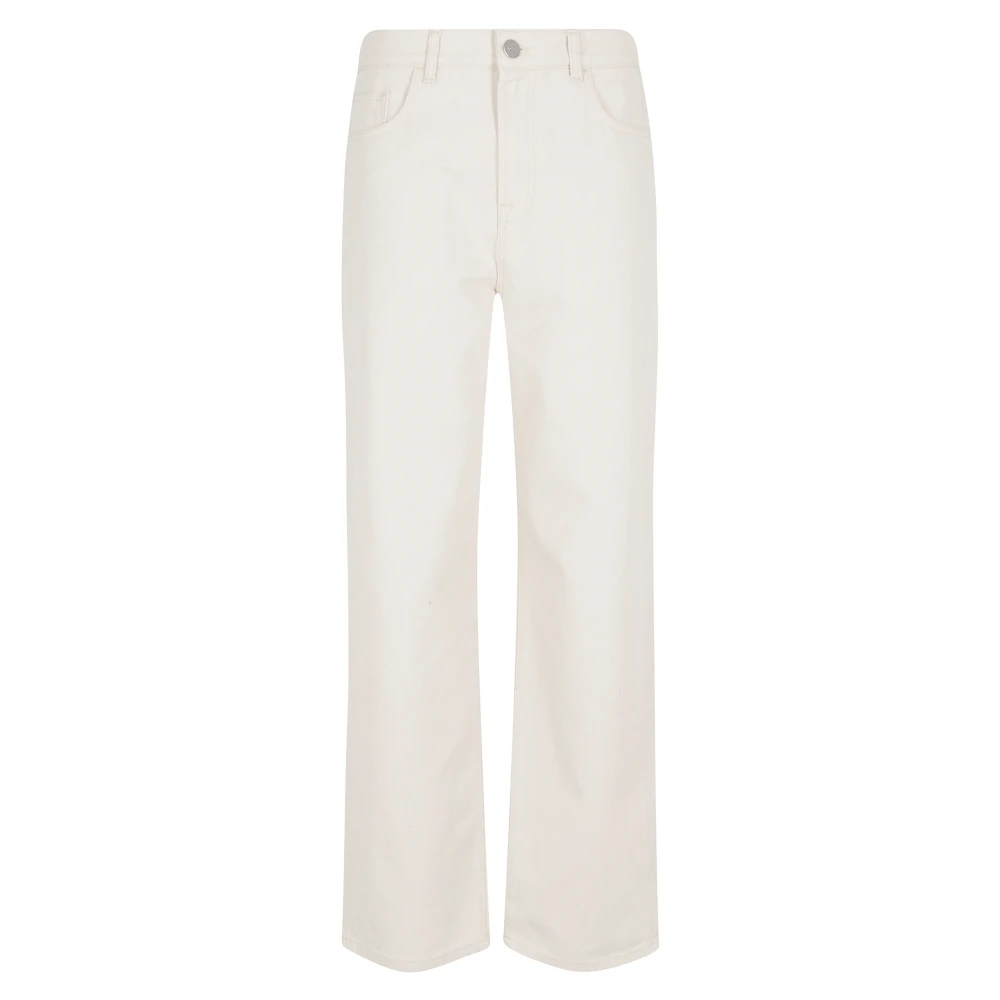 Róhe Women's White Signature Baggy Jeans - Straight Fit Jeans - W36 - Jeans